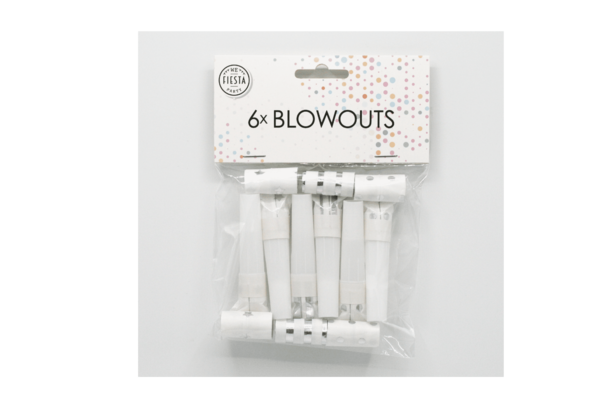 [6382] 6 Blow outs argent