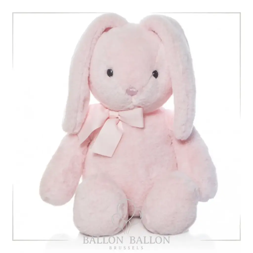 Lapin en peluche rose (40cm)