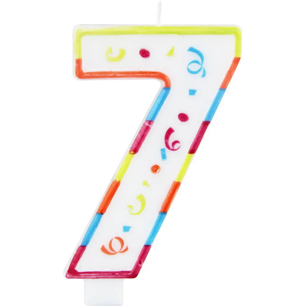 BIG CANDLES NUMBERS 7