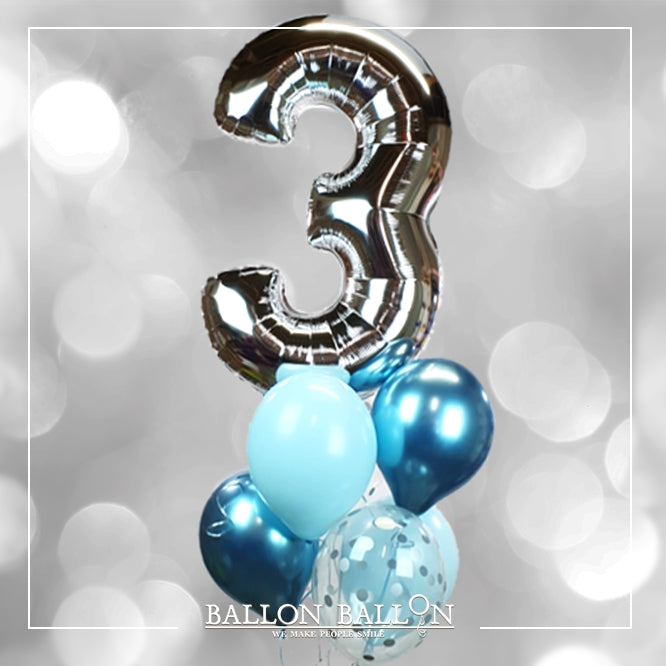 Bouquet 1 Chiffre argenté (1)