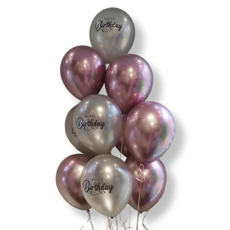 Bouquet Anniversaire Argenté et rose