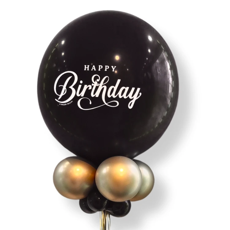 Ballon géant anniversaire noir