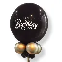 Grote zwarte verjaardagsballon