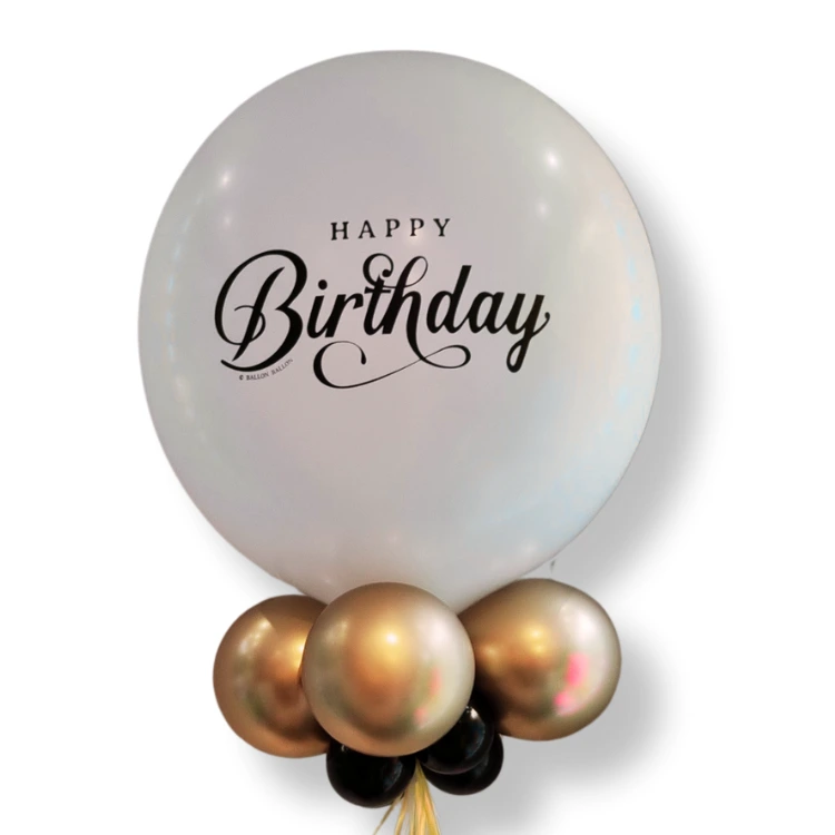 Grote witte verjaardagsballon