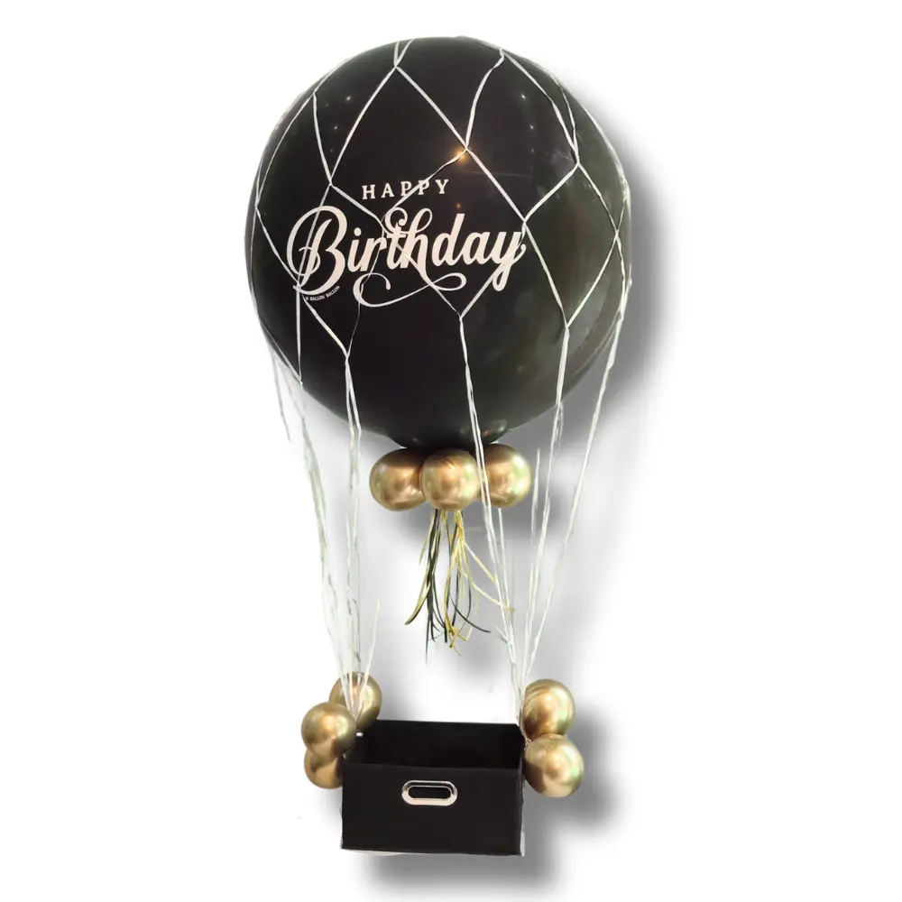 Montglfière anniversaire noir