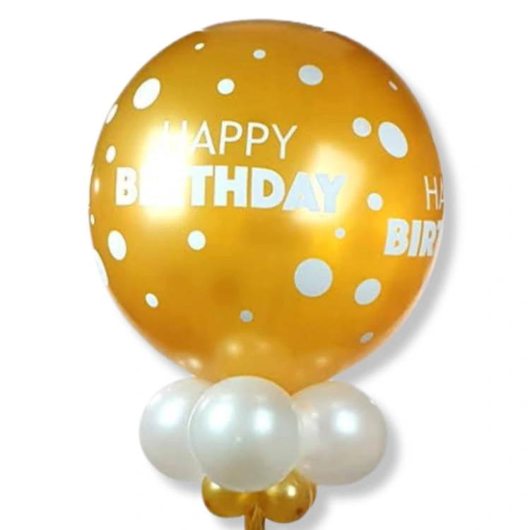 Ballon géant anniversaire doré