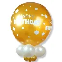 Gigantische gouden verjaardagsballon